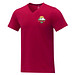 Somoto T-Shirt mit V-Ausschnitt für Herren, rot, XXL