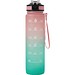 Sport-Trinkflasche HYDRO LEVEL,pink, türkis
