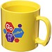 Standard 300 ml Kunststoffbecher, gelb
