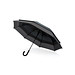 Swiss Peak AWARE™ 23 Zoll bis 27 Zoll erweiterbarer Regenschirm, schwarz