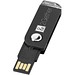 Swivel Rectangular USB-Stick, schwarz, 32GB
