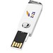 Swivel Rectangular USB-Stick, weiss, 32GB