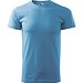 T-Shirt Herren Basic, 4XL, azureblau