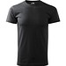 T-Shirt Herren Basic, 4XL, ebony grau