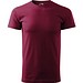 T-Shirt Herren Basic, 4XL, garnet