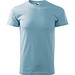 T-Shirt Herren Basic, 4XL, himmelblau