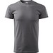 T-Shirt Herren Basic, 4XL, stahlgrau