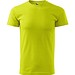 T-Shirt Herren Basic, 4XL, zitronengrün