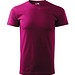 T-Shirt Herren Basic, S, fuchsia rot