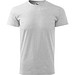 T-Shirt Herren Basic, S, hellgrau melliert