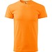 T-Shirt Herren Basic, S, mandarine orange
