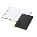 Geiger-Notes Tablet-Book A5 schwarz, Farbschnitt und Prägung in gelb