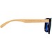 Tan Sonnenbrille mit Bambusbügeln, gelb