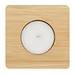 Teelichthalter NATURAL GLOW,braun