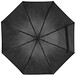 Teleskop-Taschenschirm aus Polyester mit Schutzhülle, schwarz