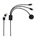 Terra RCS rPET 6-in-1-Ladekabel mit Uhrenladegerät, grau