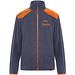 Terrano Mikrofleecejacke, unisex, blei/orange, L