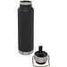 Thor 750 ml Kupfer-Vakuum Sportflasche mit Trinkhalm, schwarz