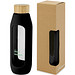 Tidan 600 ml Flasche aus Borosilikatglas mit Silikongriff, schwarz