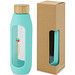 Tidan 600 ml Flasche aus Borosilikatglas mit Silikongriff, tide grün