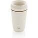 Topl-Becher aus rec. Kunststoff mit 360-Grad-Deckel 354ml, weiß