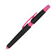 Touch-Kugelschreiber mit Textmarker, blaue Mine, pink