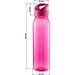 Trinkflasche Active Wave, 650 ml , RENEW, transparent-schwarz/schwarz