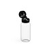 Trinkflasche Sports, 400 ml, RENEW, transparent/schwarz