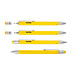 TROIKA® Construction-Pen, schwarze Mine, gelb