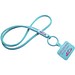 Tubyard Lanyard mit Telefonhalterung und Band aus recyceltem Kunststoff, eisblau