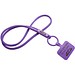 Tubyard Lanyard mit Telefonhalterung und Band aus recyceltem Kunststoff, lila