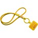 Tubyard Lanyard mit Telefonhalterung und Band aus recyceltem Kunststoff, sonnenorange