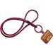 Tubyard Lanyard mit Telefonhalterung und elastischem Band, bordeaux
