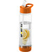 Tutti frutti Tritan Trinkflasche mit Fruchtsieb, 740 ml, transparent weiß,orange