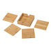 Untersetzer-Set PUT UNDER, 5-teilig,braun