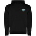 Urban 280 g/m² Kapuzenpullover für Kinder, schwarz, 11/12