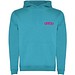 Urban 280 g/m² Kapuzenpullover für Kinder, türkis, 5/6