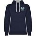 Urban Kapuzenpullover für Damen, Navy Blue/grau, L