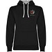 Urban Kapuzenpullover für Damen, schwarz/Marl Grey, 2XL