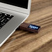 USB-Stick Holz mit Leuchtlogo, 16 GB, walnuss