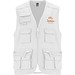 Venera Arbeitsweste mit V-Ausschnitt und mehreren Taschen, 200 g/m2, weiss, 3XL