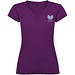 Victoria T-Shirt mit V-Ausschnitt für Damen, lila, S