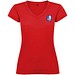 Victoria T-Shirt mit V-Ausschnitt für Damen, rot, 2XL