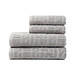 VINGA Verso Handtuch aus OCS Bio-Baumwolle, 4er-Set, grau