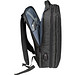 Wasserabweisender Rucksack aus Nylon, schwarz