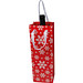 Weihnachtstragetüte aus Papier für eine Flasche, rot