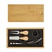Wein- und Käseset BAMBOO WINE,braun, silber