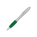 Werbe-Set: 400 LANCE® Kugelschreiber Rio Satin, inkl. Druck, blaue Mine, silber/grün