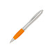 Werbe-Set: 400 Kugelschreiber Rio Satin, inkl. Druck, blaue Mine, silber/orange Werbe-Set: 400 Kugelschreiber Rio Satin, inkl. Druck, blaue Mine, silber/orange