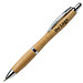 Werbe-Sparset: Bambus-Kugelschreiber Bamboo I, 100-tlg., inkl. Druck, blaue Mine, braun